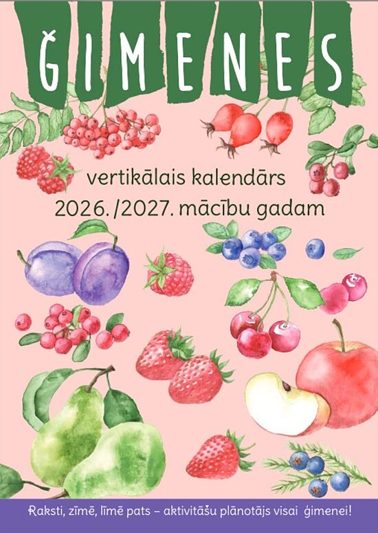 Vertikālais Skolas Ģimenes kalendārs 2026./2027. mācību gadam